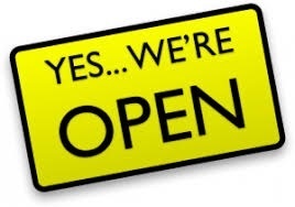 Yes…we are open sign