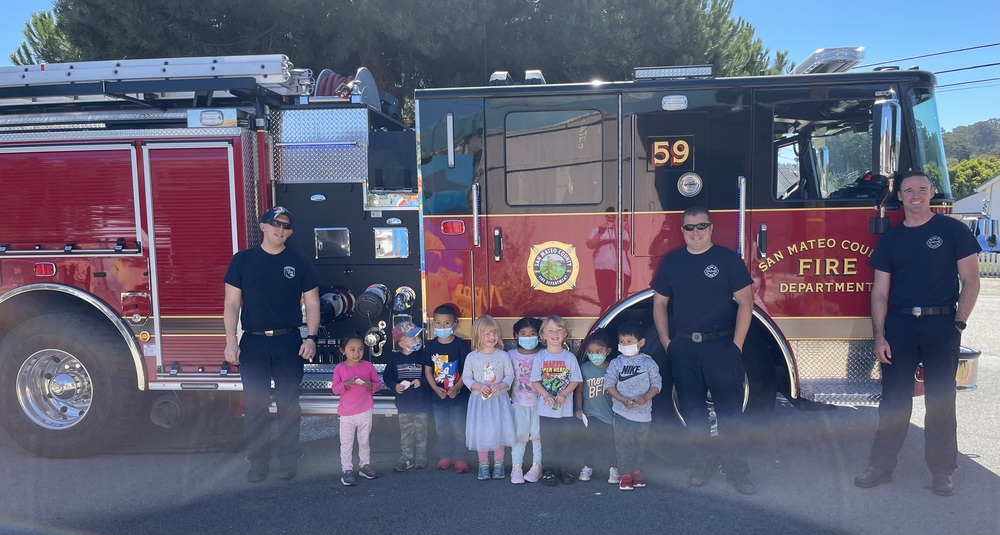 Preschool Firefighters Visit