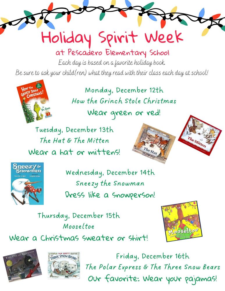 Holiday Spirit Week