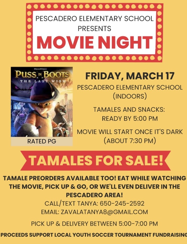 Movie Night and Tamale Sales 