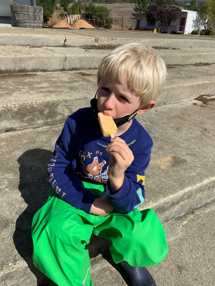 Student with ice cream